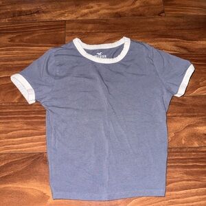 Hollister Kids Blue Tee with White Trim
